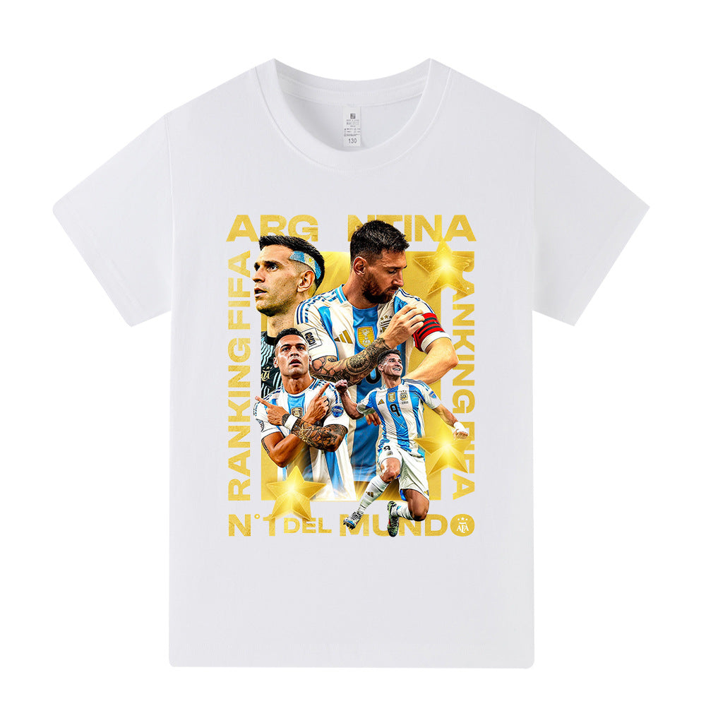 Maglietta stile calcio per bambini Lionel Messi Argentina - Varianti multiple