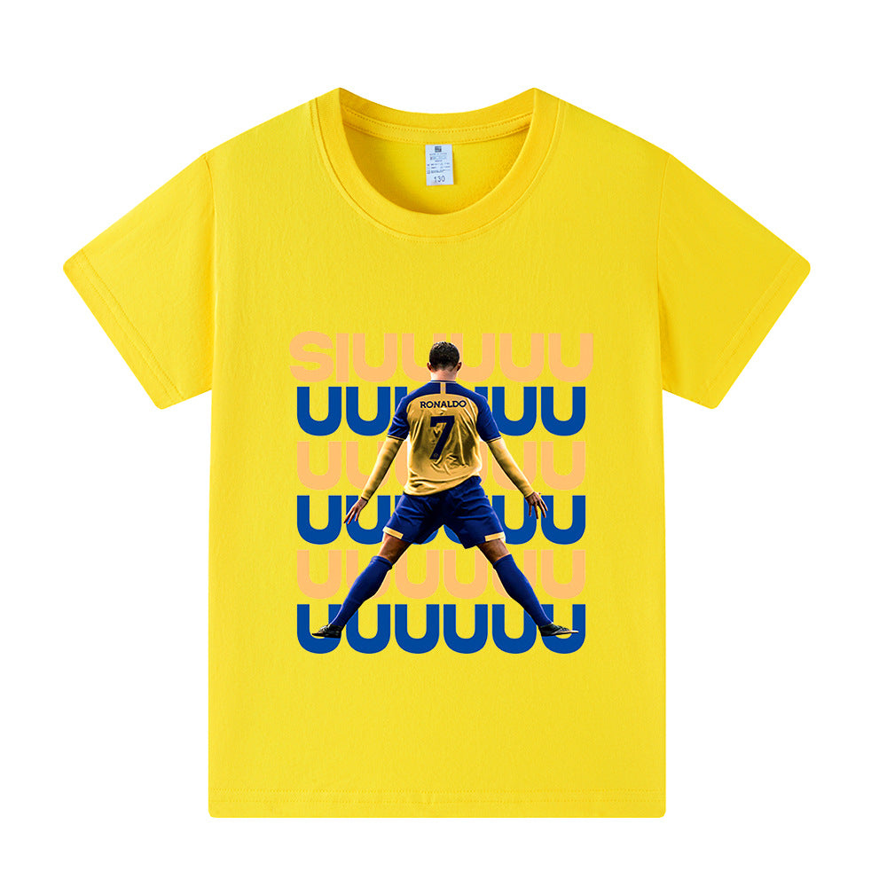 Maglietta da calcio per bambini Ronaldo Siuuu – Varianti multiple