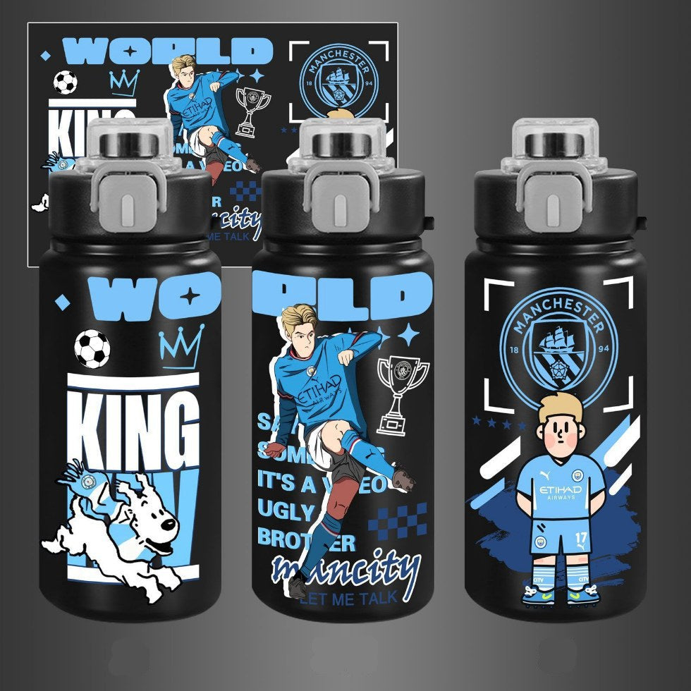 Football star Kevin De Bruyne thermos cup