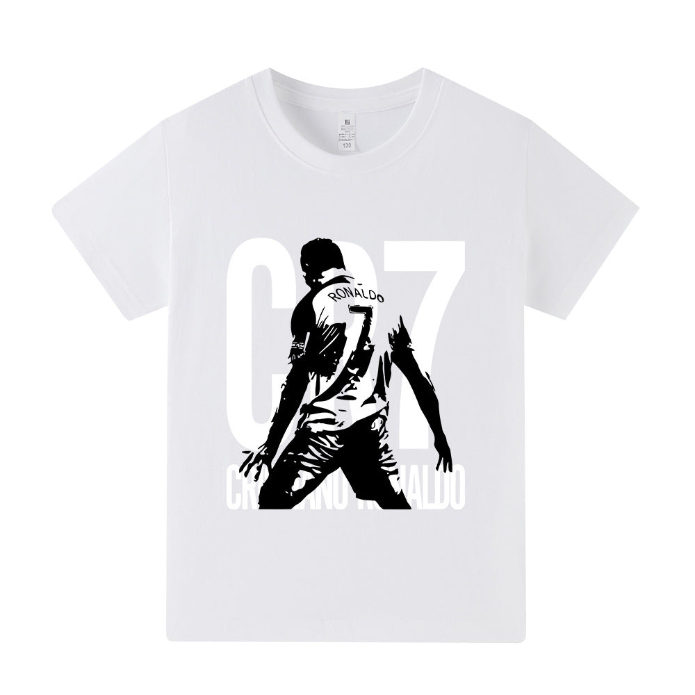 Maglietta da calcio per bambini con design Cristiano Ronaldo – Varianti multiple