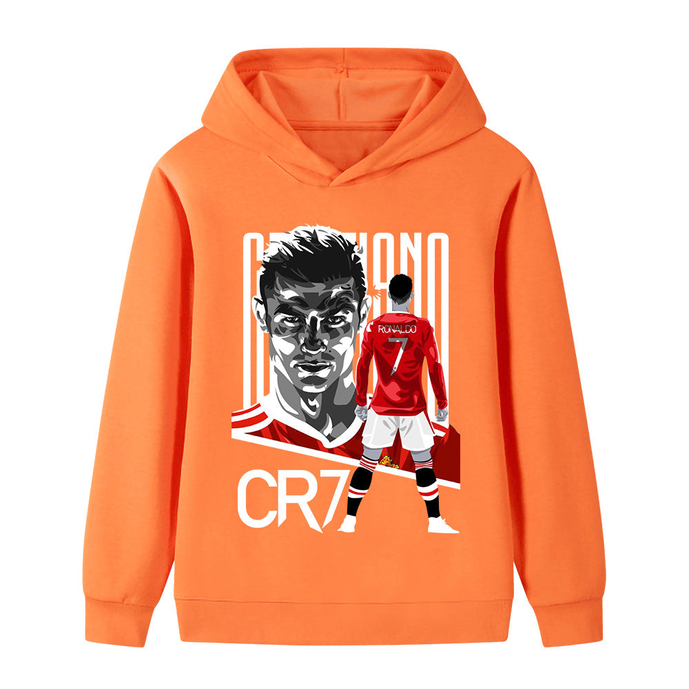 Felpa con cappuccio da calcio per bambini stile Cristiano Ronaldo Manchester United - Varianti multiple