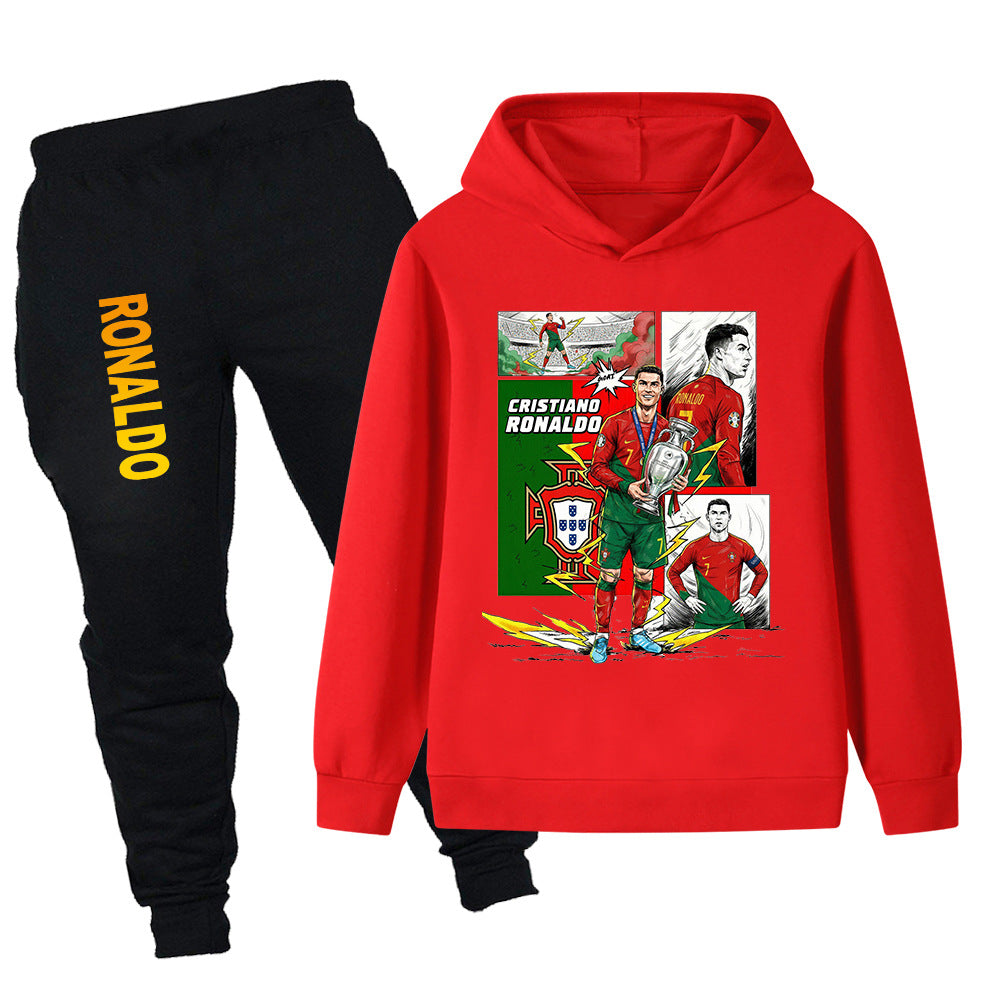 Cristiano Ronaldo Portugal Design Kids’ Tracksuit Set – Multiple Colors
