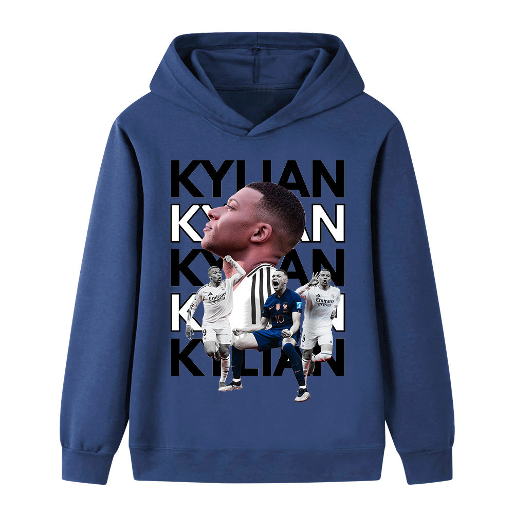 Barns Kylian Mbappe Fotballdesign Hettegenser – Flere Varianter