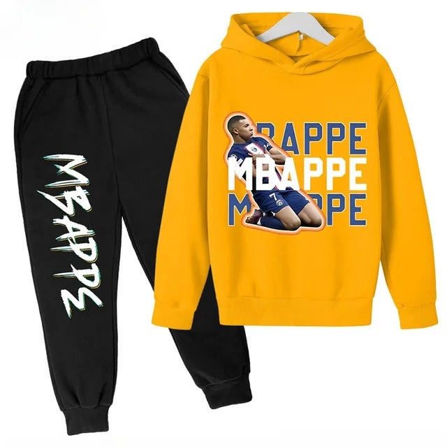 Mbappe Design Kids’ Tracksuit Set – Multiple Colors