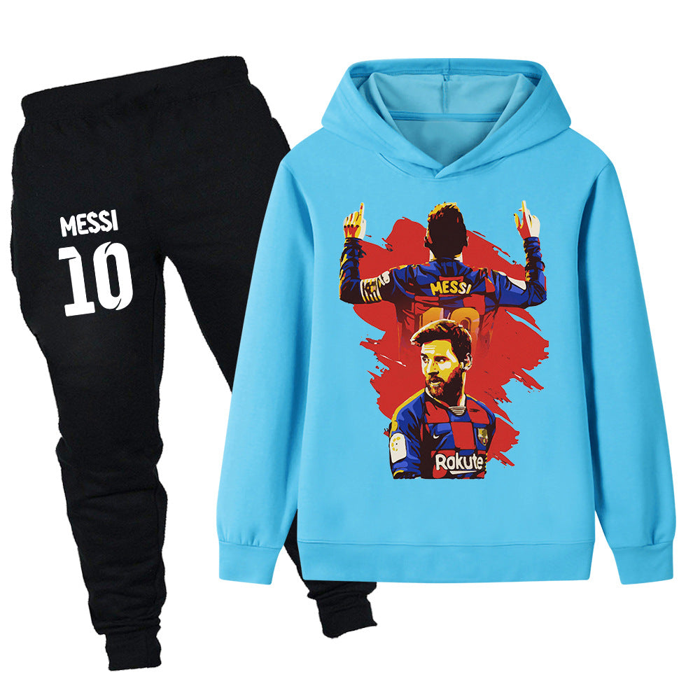 Lionel Messi Barcelona Design Kids’ Tracksuit Set – Multiple Colors