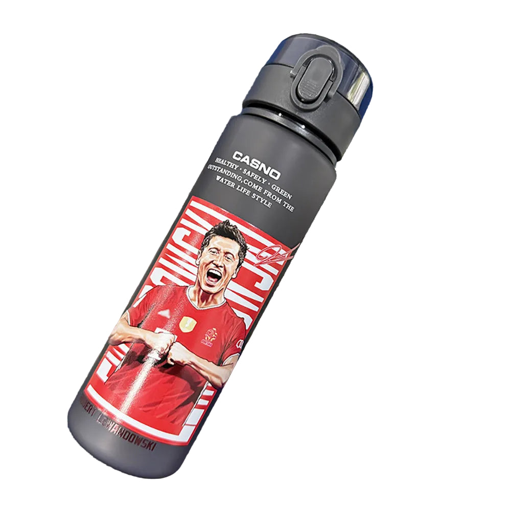 Ronaldo Messi sports frosted water bottle - multiple options