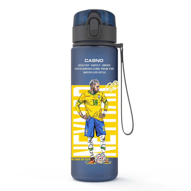 Messi Ronaldo Neymar football World Cup water bottle - multiple options