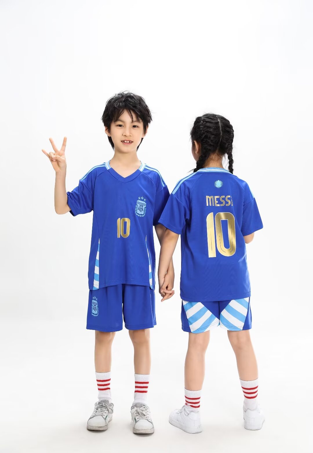 Kids’ Football Jersey & Shorts Set Argetina - Lionel Messi