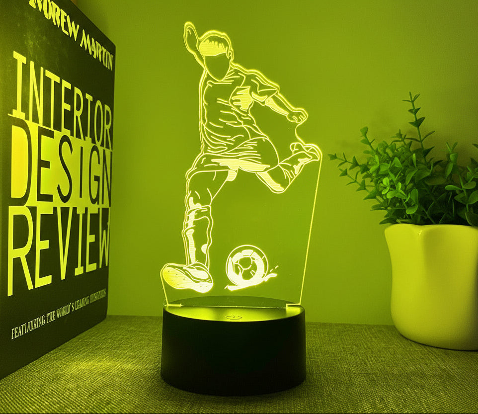 3D Illusion Football LED Lamp