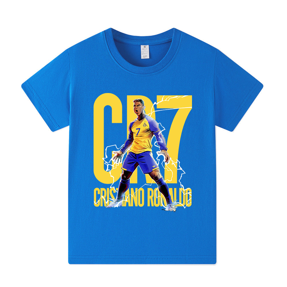 Cristiano Ronaldo Manchester United Style Kids’ Football T-Shirt - Multiple Variants