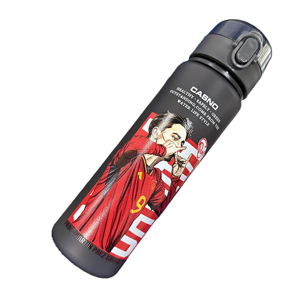 Ronaldo Messi sports frosted water bottle - multiple options