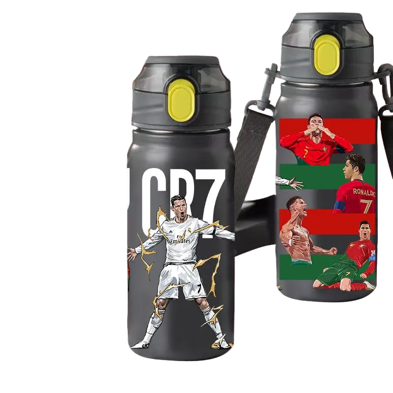 Cristiano Ronaldo Insulated Sports Water Bottle with Straw Lid