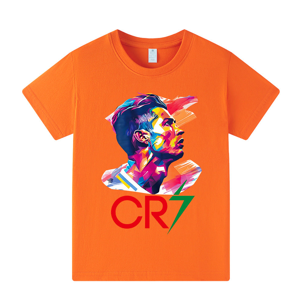 Kids’ Cristiano Ronaldo Football T-Shirt – Multiple Variants