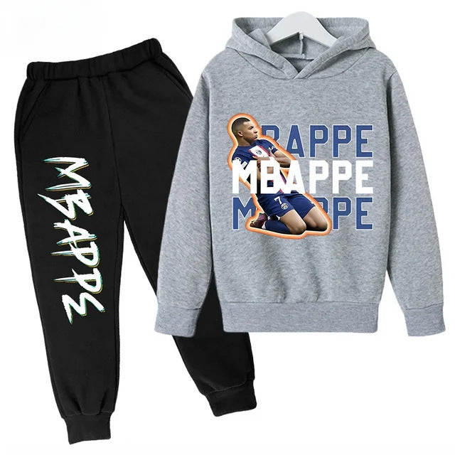 Mbappe Design Kids’ Tracksuit Set – Multiple Colors