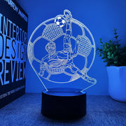 3D Illusion Football LED Lamp
