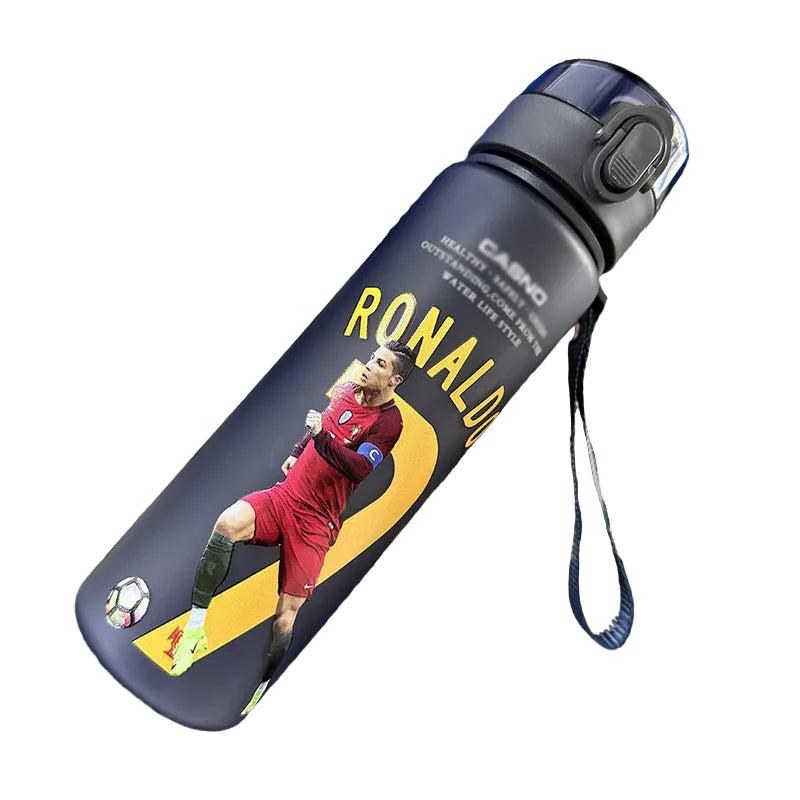 Ronaldo Messi sports frosted water bottle - multiple options