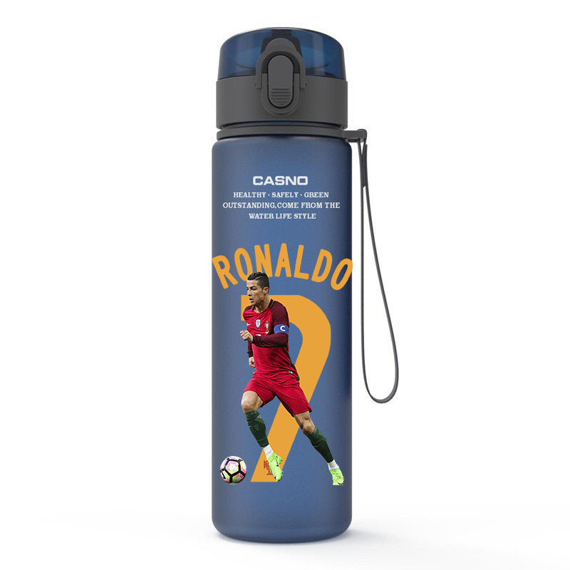 Ronaldo Messi sports frosted water bottle - multiple options