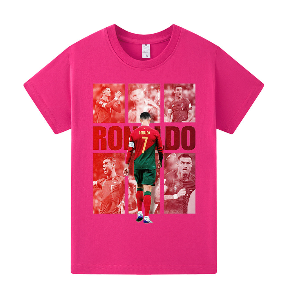 Ronaldo Portugal Style Kids’ Football T-Shirt - Multiple Variants