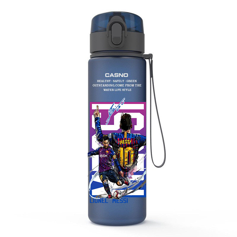 Messi Ronaldo Neymar football World Cup water bottle - multiple options