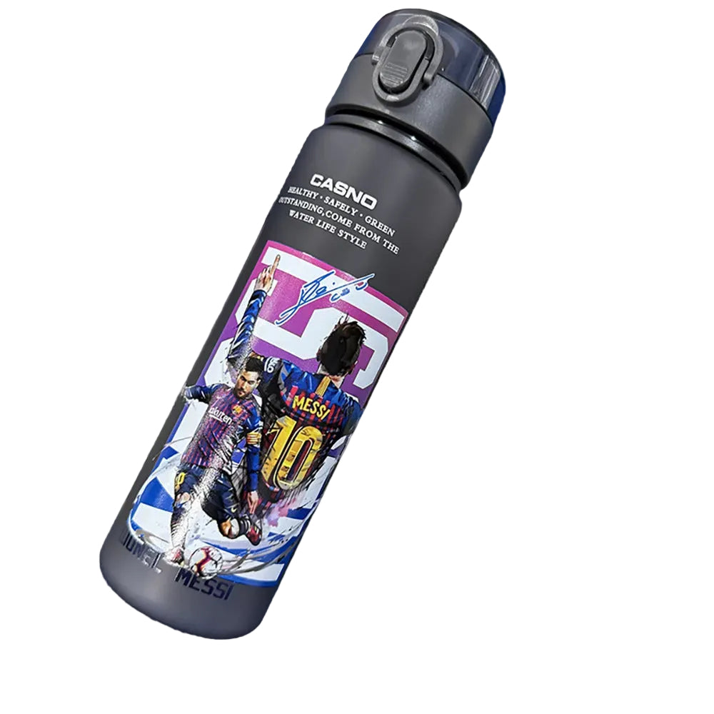 Ronaldo Messi sports frosted water bottle - multiple options