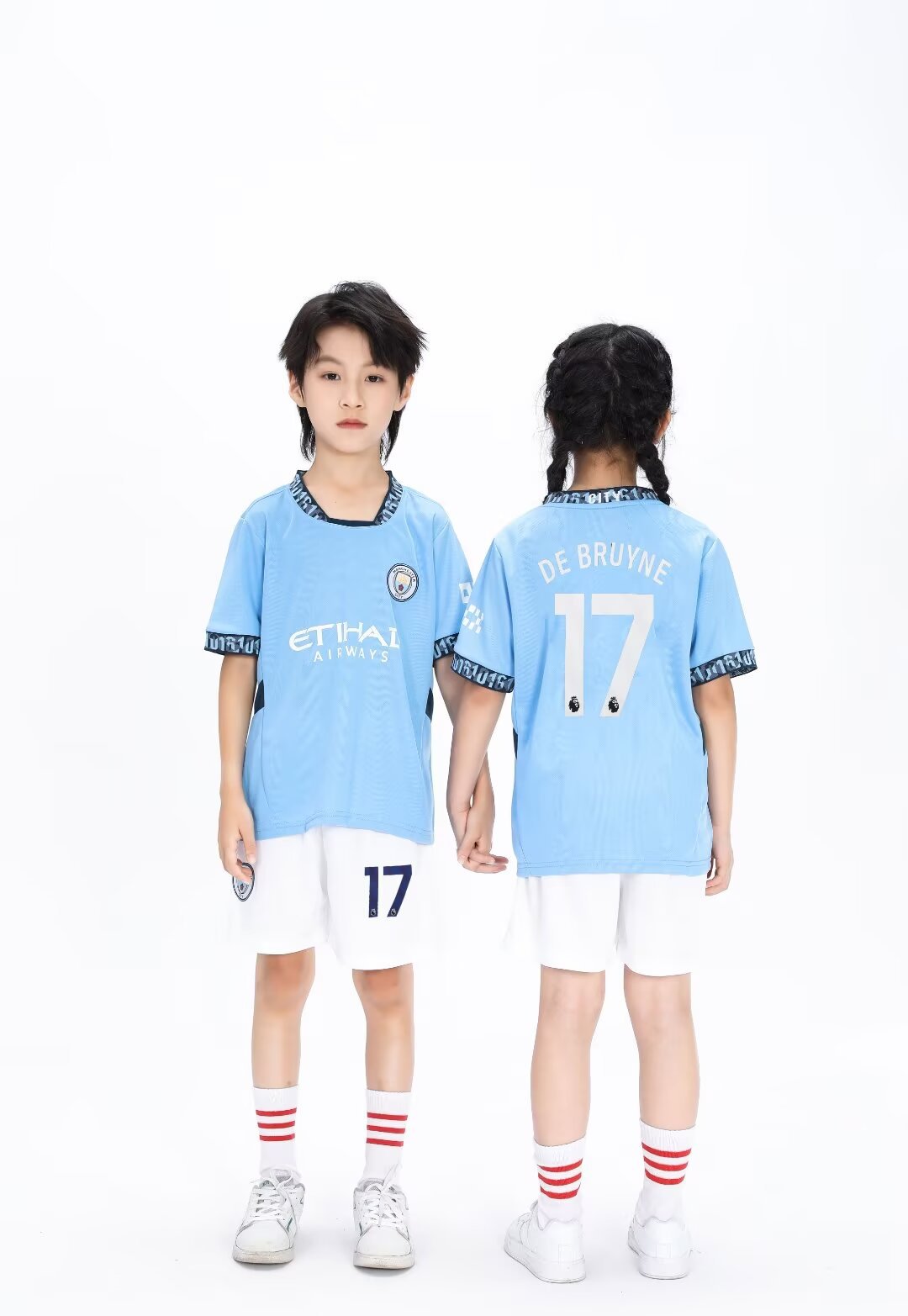 Kids’ Football Jersey & Shorts Set – De Bruyne
