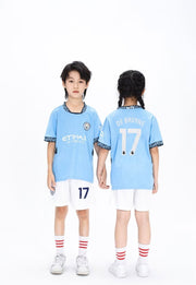 Kids’ Football Jersey & Shorts Set – De Bruyne