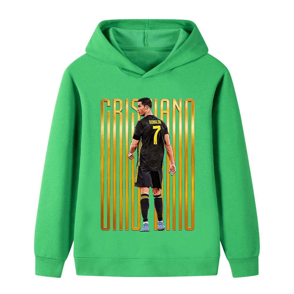 Felpa con cappuccio da calcio per bambini Ronaldo – Varianti multiple