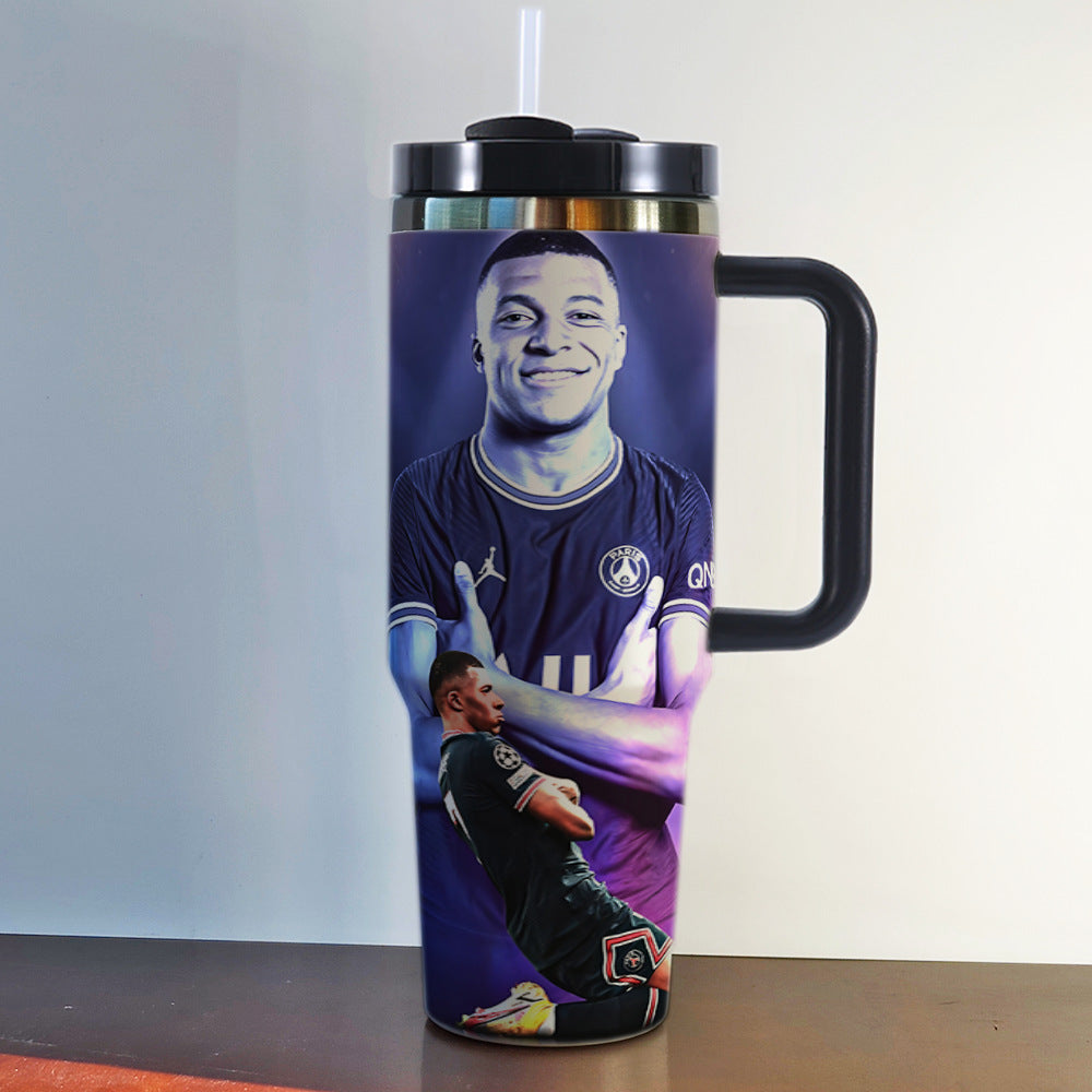 Football players stainless steel tumbler - multiple options