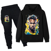 Neymar Design Kids’ Tracksuit Set – Multiple Colors