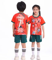 Set maglia e pantaloncini da calcio per bambini Portogallo - Cristiano Ronaldo
