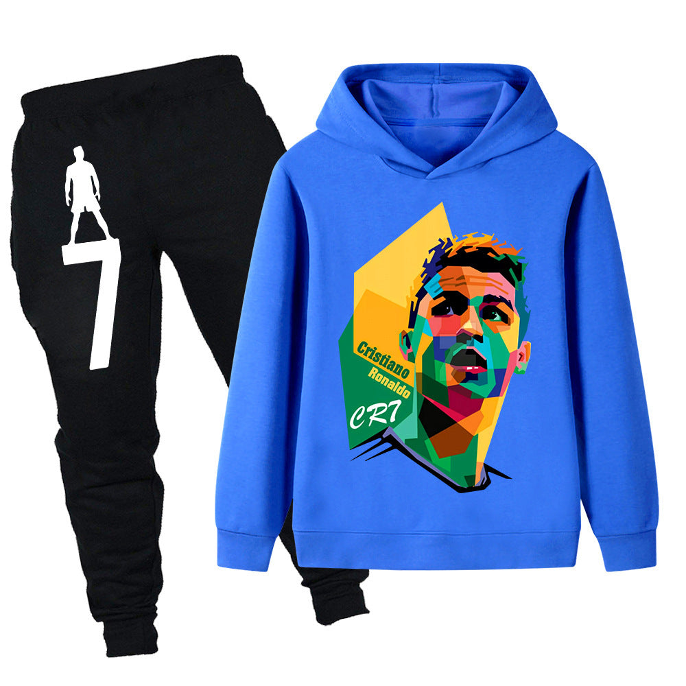 Cristiano Ronaldo Design Kids’ Tracksuit Set – Multiple Colors