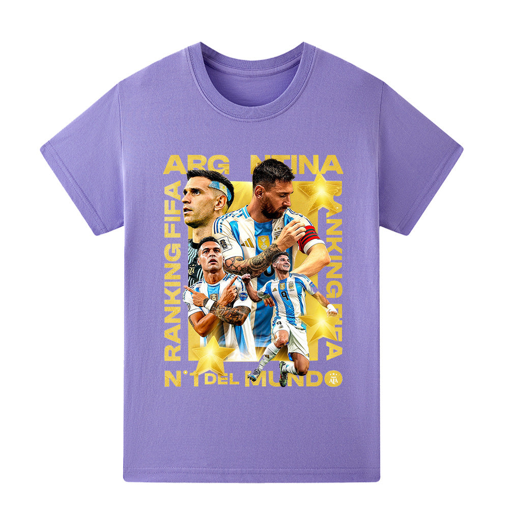 Maglietta stile calcio per bambini Lionel Messi Argentina - Varianti multiple