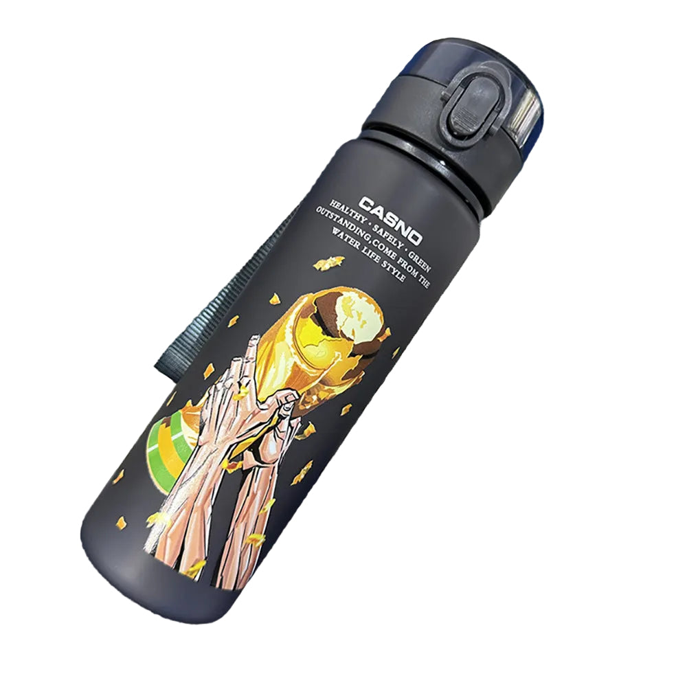 Ronaldo Messi sports frosted water bottle - multiple options