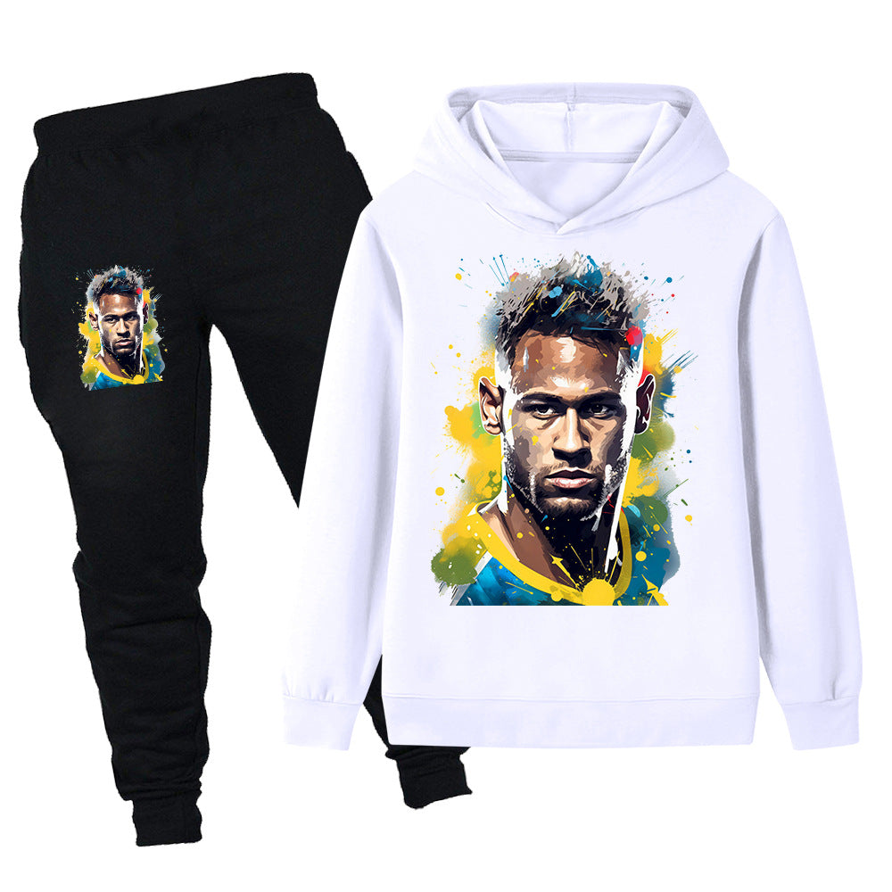 Neymar Design Kids’ Tracksuit Set – Multiple Colors