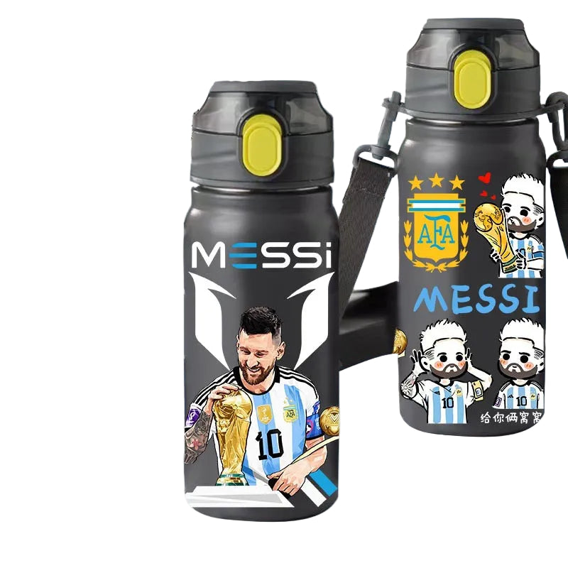 Messi Insulated Sports Water Bottle with Straw Lid