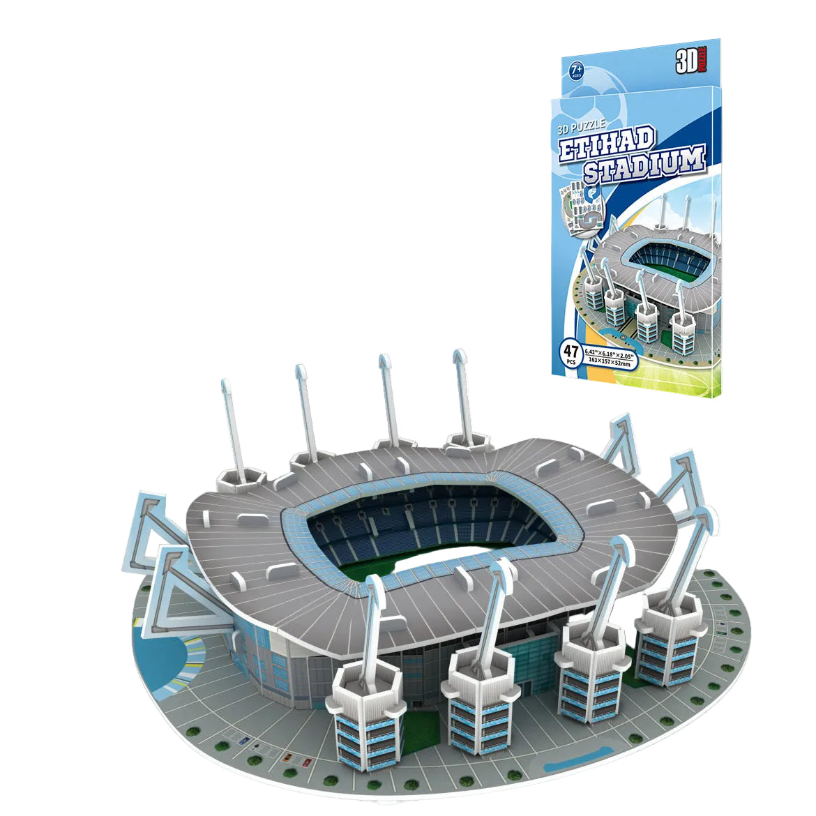 3D-papirfotballstadionpuslespillmodell - Etihad Stadium