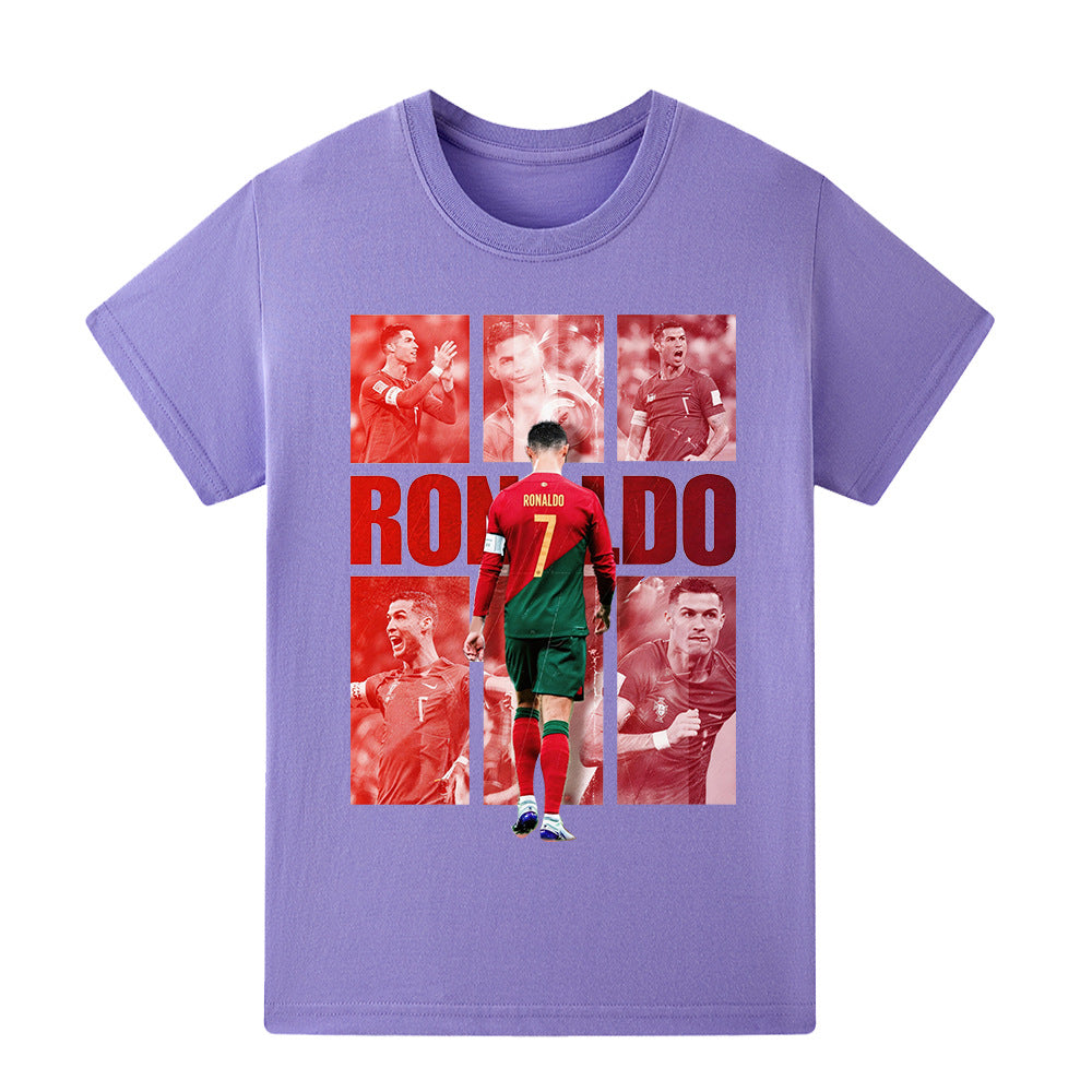 Ronaldo Portugal Style Kids’ Football T-Shirt - Multiple Variants