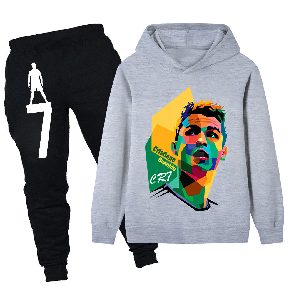 Cristiano Ronaldo Design Kids’ Tracksuit Set – Multiple Colors