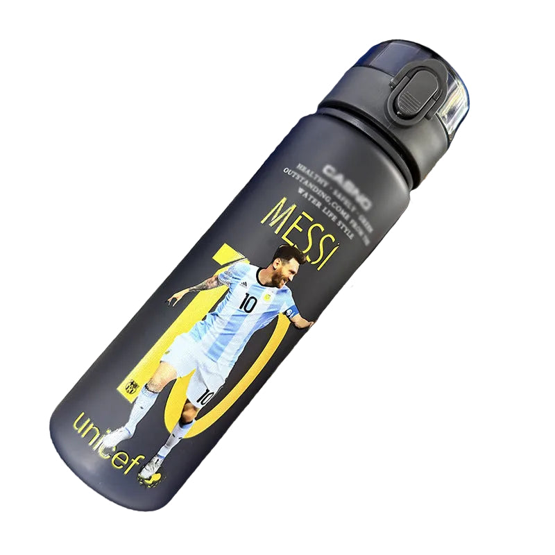 Ronaldo Messi sports frosted water bottle - multiple options