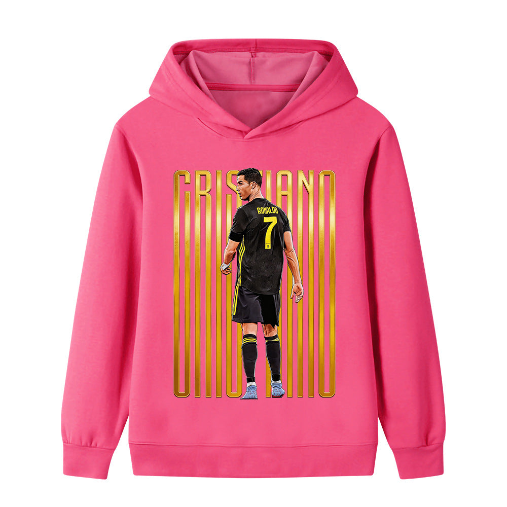 Felpa con cappuccio da calcio per bambini Ronaldo – Varianti multiple