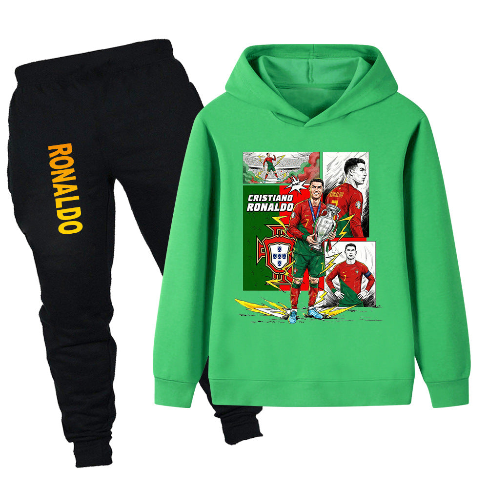 Cristiano Ronaldo Portugal Design Kids’ Tracksuit Set – Multiple Colors