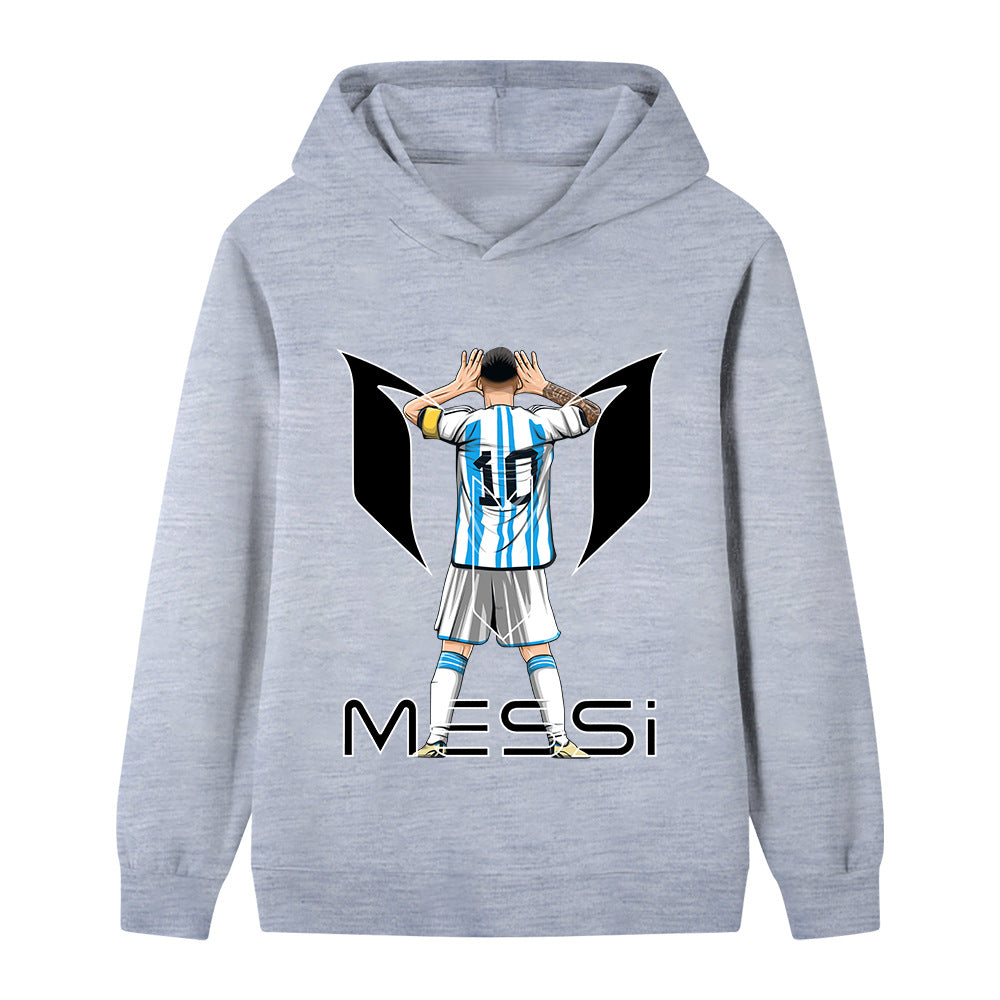 Felpa con cappuccio da calcio per bambini Lionel Messi – Varianti multiple