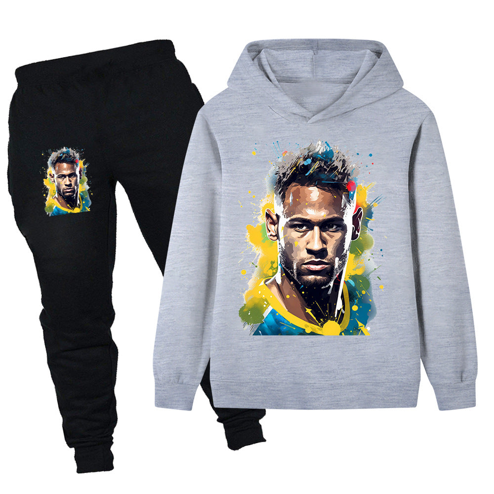 Neymar Design Kids’ Tracksuit Set – Multiple Colors