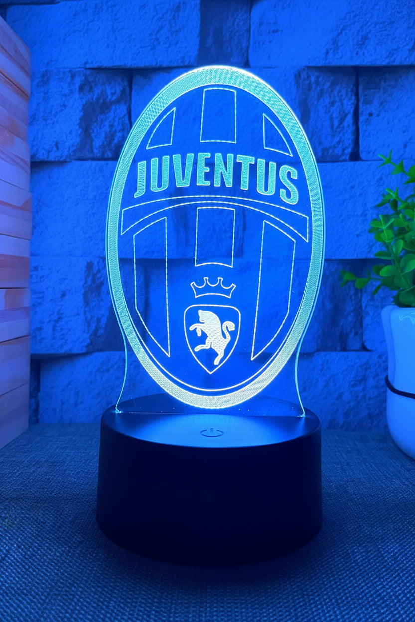 Football Club Logo 3D Illusion LED Lamp – Multiple Variants