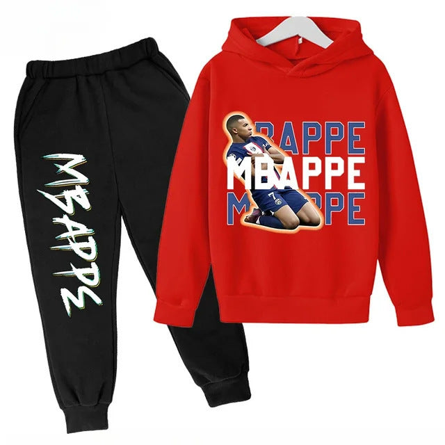 Mbappe Design Kids’ Tracksuit Set – Multiple Colors
