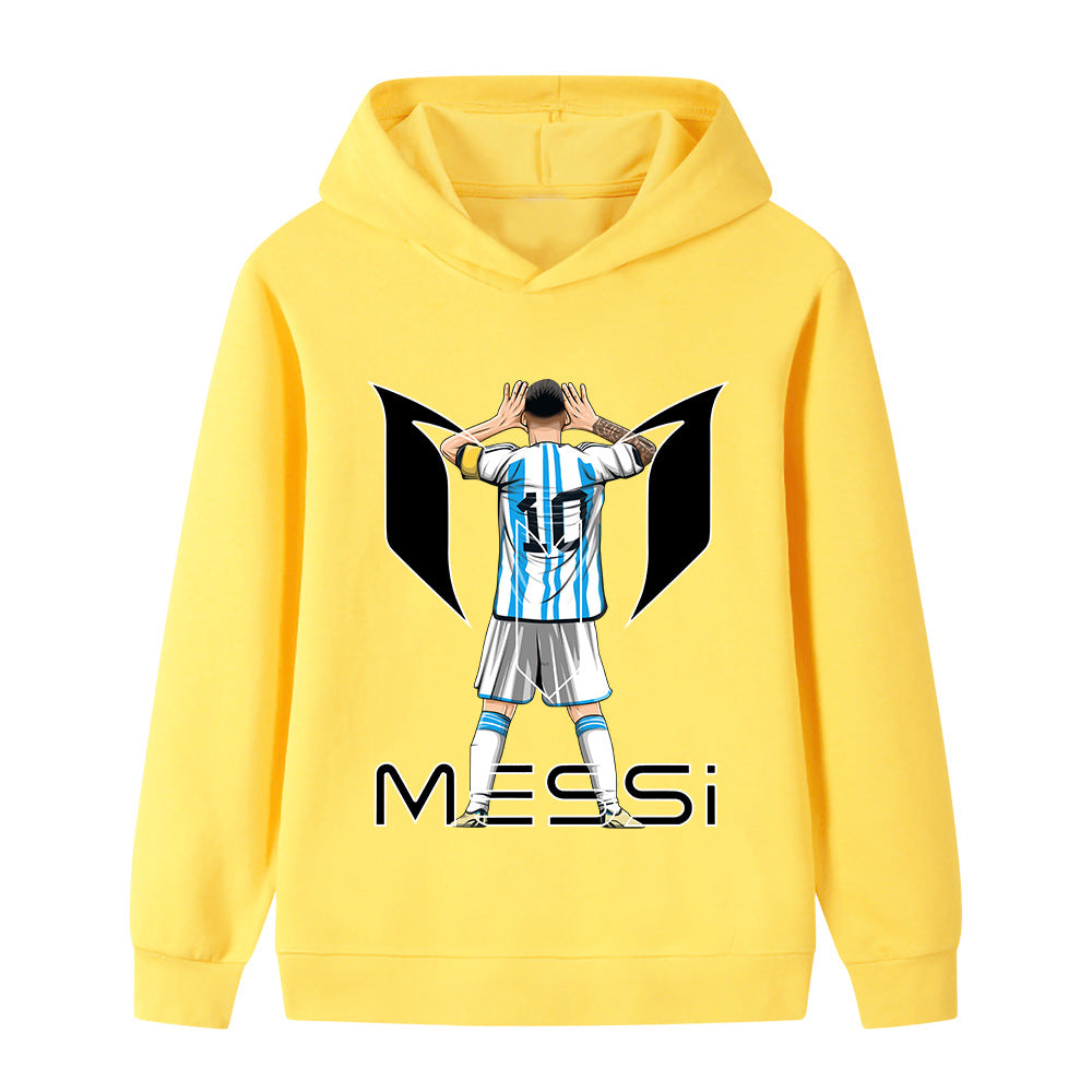 Felpa con cappuccio da calcio per bambini Lionel Messi – Varianti multiple