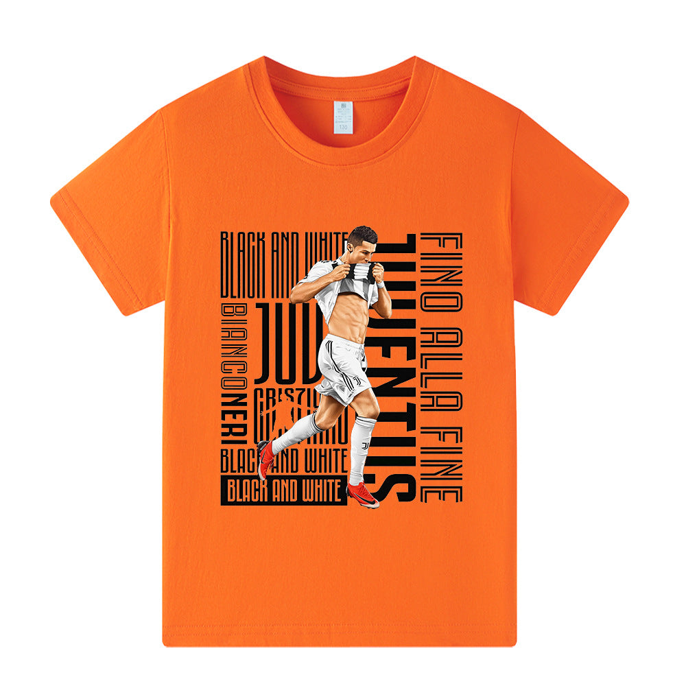 Ronaldo Juventus Style Kids’ Football T-Shirt - Multiple Variants