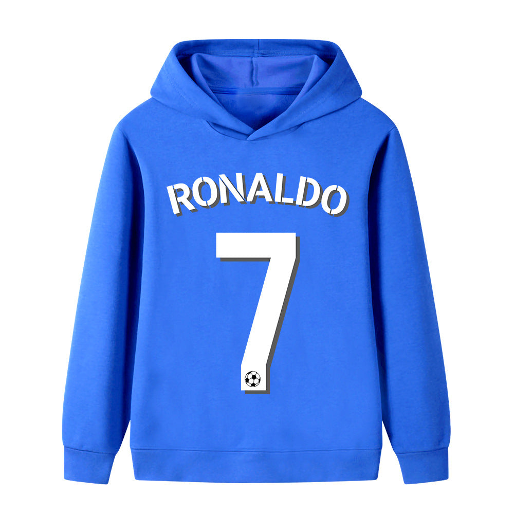 Felpa con cappuccio da calcio per bambini Ronaldo n. 7 – Varianti multiple