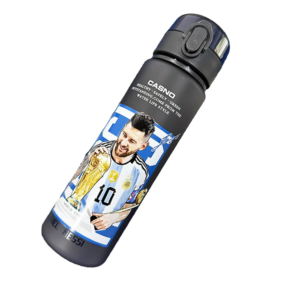 Ronaldo Messi sports frosted water bottle - multiple options
