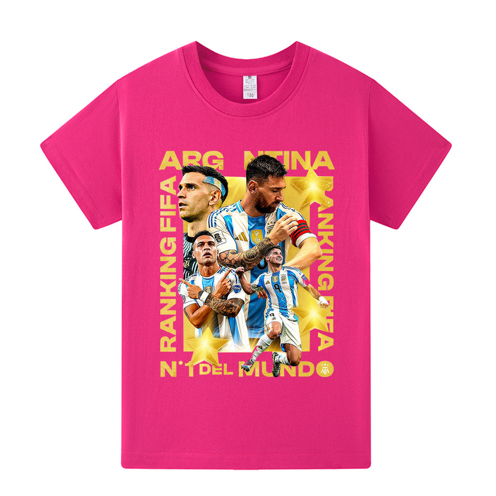 Maglietta stile calcio per bambini Lionel Messi Argentina - Varianti multiple